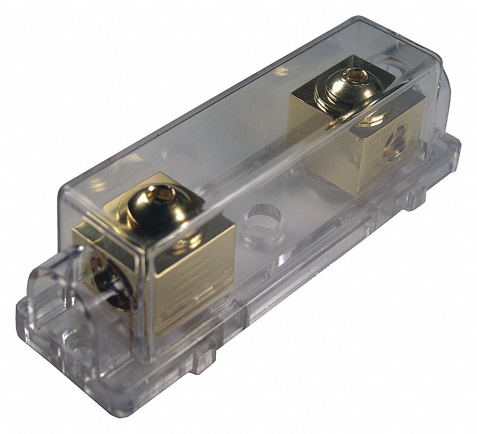 FUSE HOLDER, METAL, 124 MM L X 37 MM W X 38.5 MM H, 5 PK