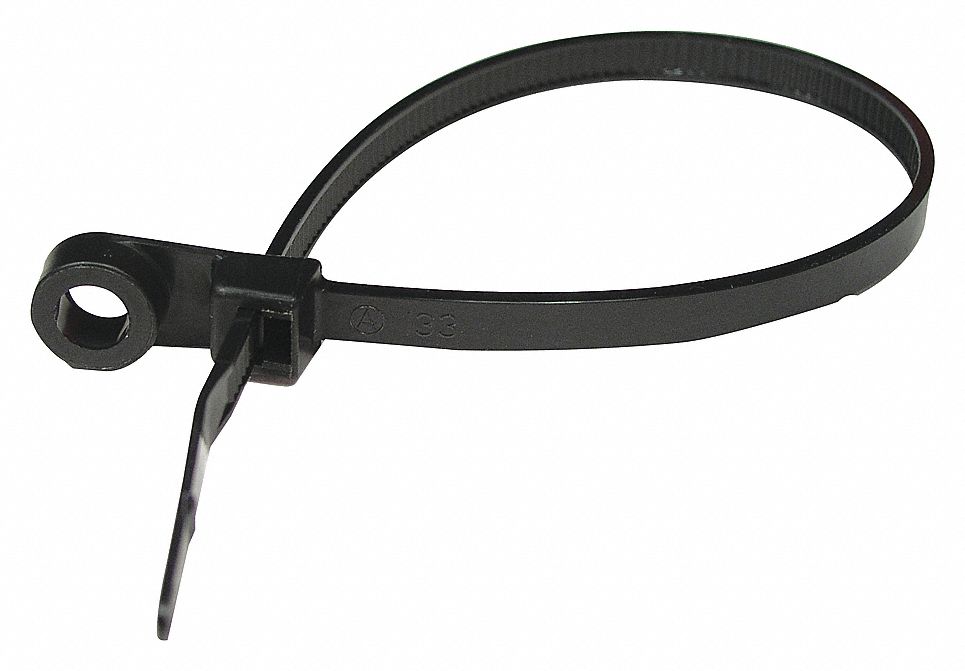 CABLE TIE W/MNT 11.5IN BLACK 100/BG