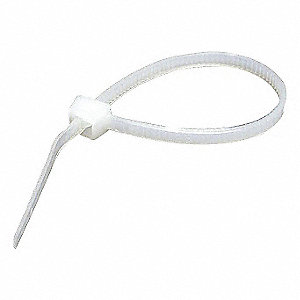 CABLE TIE,WEATHER RESISTANT,18 LBS,-40 ° C TO 85 ° C,NATURAL,4 X 0.095 X 0.0395,NYLON 6/6,BX