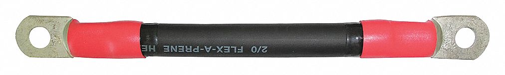 SERIES/ PARALLEL GROUP CABLES, 31, POSITIVE, 2/0 GAUGE, RED, 8-1/2 IN, COPPER CORE