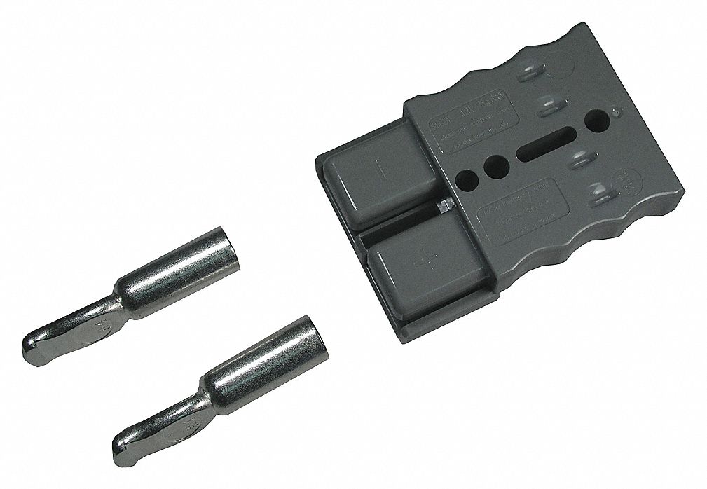 BATTERY CONNECTOR, MODULAR, DOUBLE POLE, 350 AMP, 350 AMP SERIES, GREY, 4/0 GAUGE WIRE