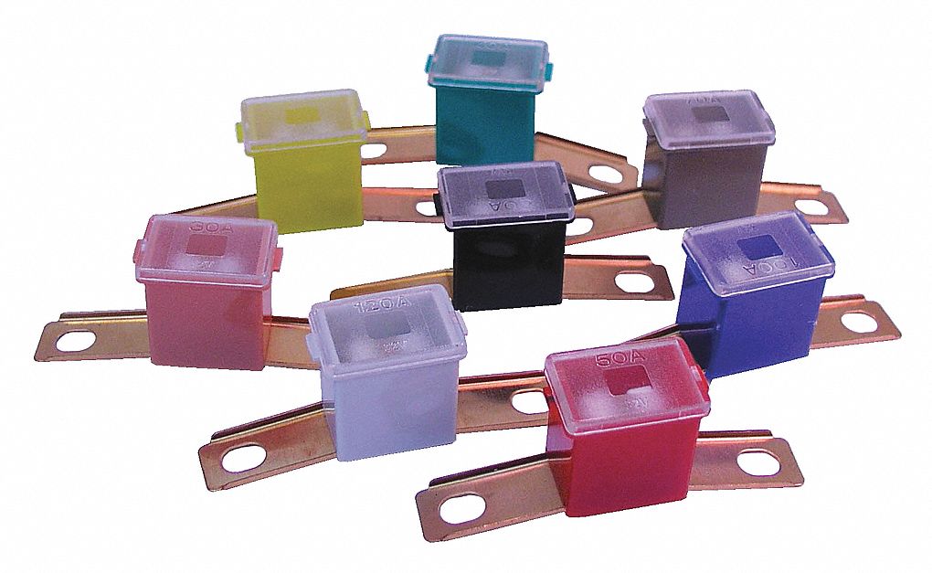 100 AMP FUSE LINK BENT MALE BLUE