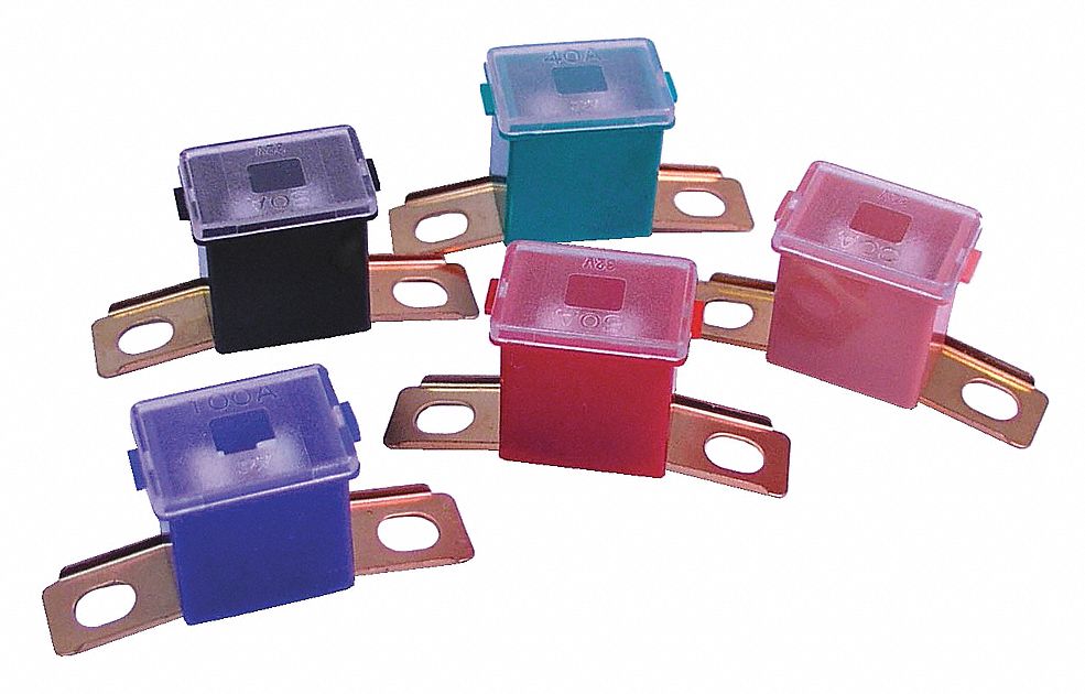 100 AMP FUSE LINK BENT MALE BLUE