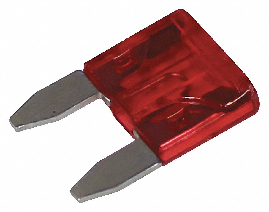 BLADE FUSE, 32 V DC, 10 AMPS, PLASTIC, RED, 5 PK