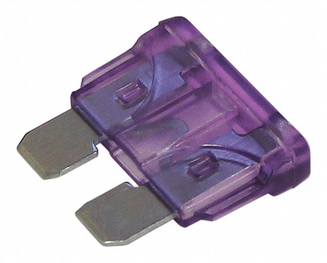 BLADE FUSE, 32 V DC, 35 AMPS, PLASTIC, PURPLE, 5 PK