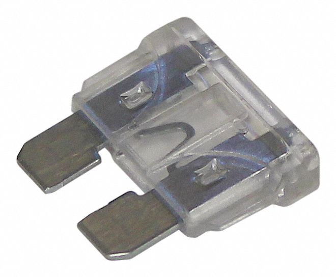FUSE, SINGLE ELEMENT/25 AMP/CSA J1284/INTERRUPT RATING 1 KVA AT 32 VDC, CLEAR, PLASTIC, PK5