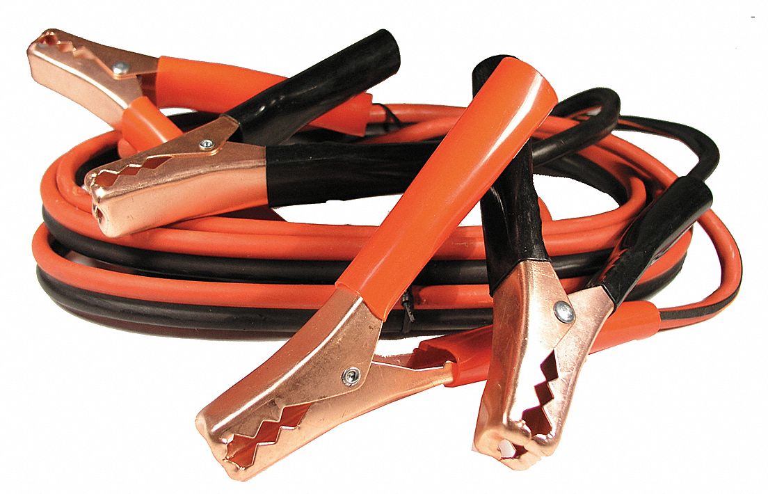BOOSTER CABLE,12FT CABLE L,200 A,8 AWG