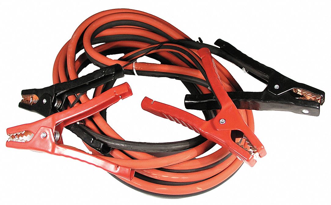 BOOSTER CABLES, 400 AMPS, 6 GAUGE, 12 FT