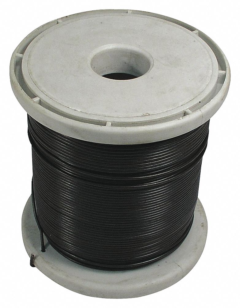 MECHANICS WIRE, BLACK, 18 GA, 1 CONDUCTOR, 75 FT PER SPOOL