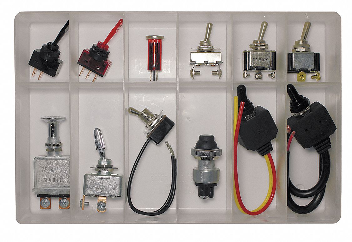 ENSEMBLE D'INTERRUPTEUR,A/ BORNES À LAME/À VIS,12 V,TROU DE MTG 1/2 PO,PC 12