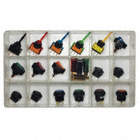 SWITCH KIT, ILLUMINATED, WITH BLADE TERMINALS, 12 V, MOUNTING HOLE 1/2 IN, PC 21