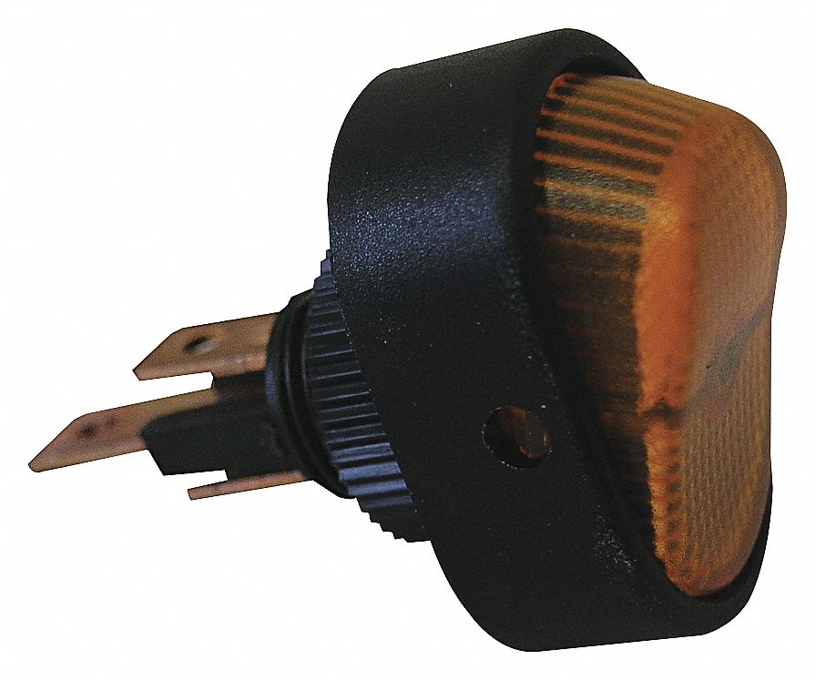 ON-OFF BLU OVAL 12V 30A
