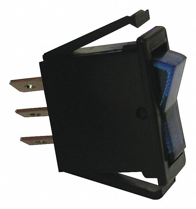 ON-OFF BLU ROCKER 12V 16A