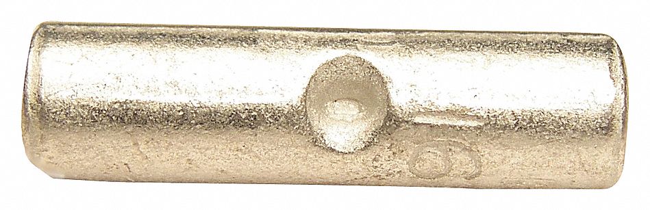 BUTT CONNECTOR, SPLICE, NON-INSULATED, 600 V, 75 ° C, 16-14 GA, COPPER ALLOY/ELECTRO-TIN, PKG 100