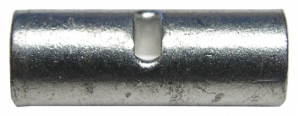BUTT CONNECTOR, BRAZED, INSULATED, 12-10 GA, COPPER ALLOY/ELECTRO-TIN/PVC, PKG 100