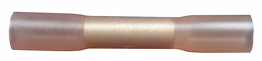 BUTT CONNECTOR, 600V MAX, COPPER, 1.5 IN L, TIN PLATED, 230 ° F, 22 AWG TO 18 AWG, 25 PK