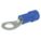 RING TERMINALS, 600 V, 16-14 GA, STUD SZ 5/16 IN, BLUE, 4 13/32 IN L, VINYL/COPPER, PK 50