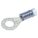RING TERMINALS, 600 V, 16-14 GA, STUD SZ 5/16 IN, BLUE, NYLON/COPPER/BRASS, PK 100