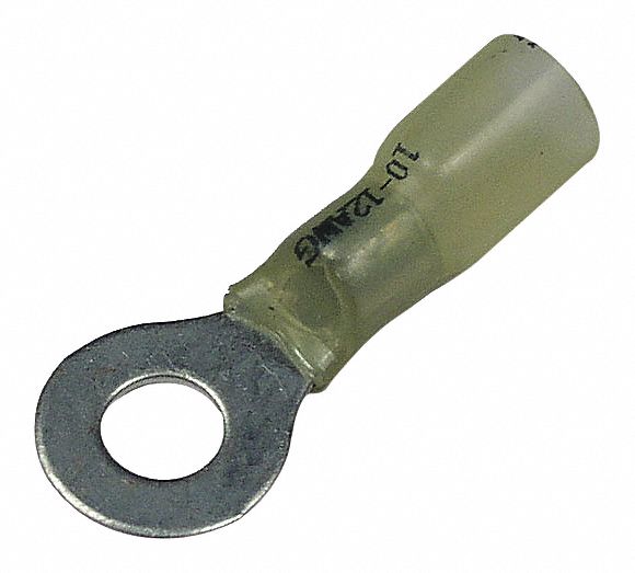 CONNS TORIQUES,TUBE RÉTR,600V,12-10 GA,GOUJON TAILLE 1/4 PO,4 13/32 PO L,CUIVRE,PAQUET DE 25