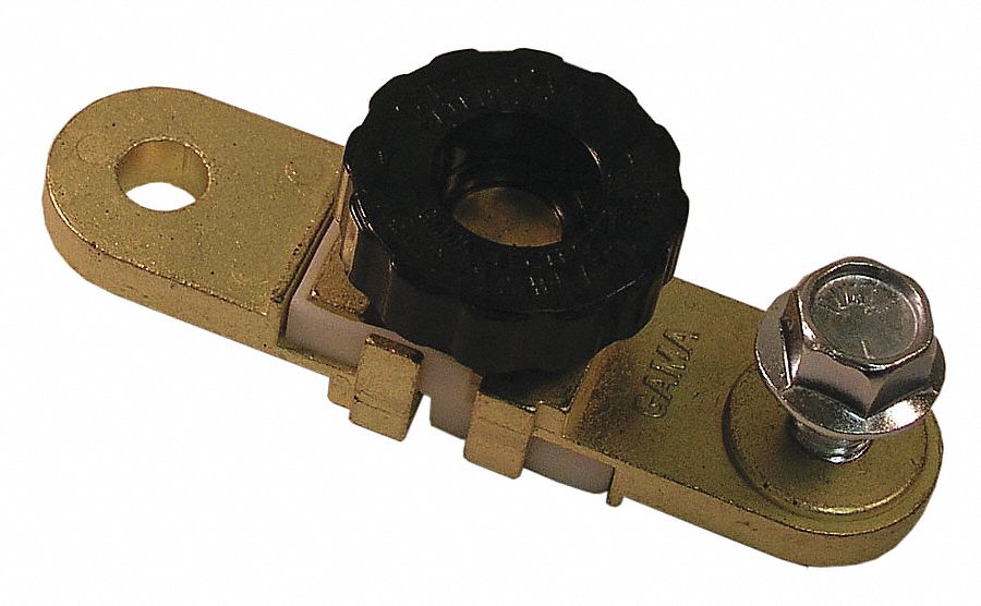 QUICK DISCONNECT SIDE TERMINAL, NEGATIVE, BRASS