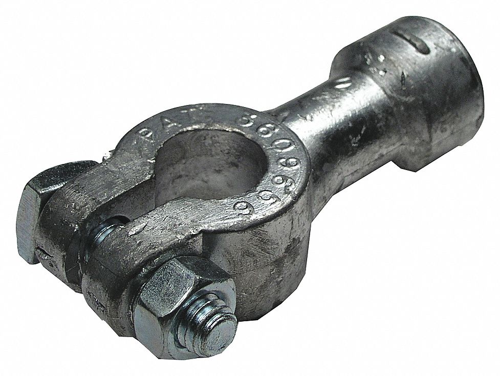 SIDE TERMINAL ADAPTOR, 3/8 IN, NEGATIVE, LEAD ALLOY