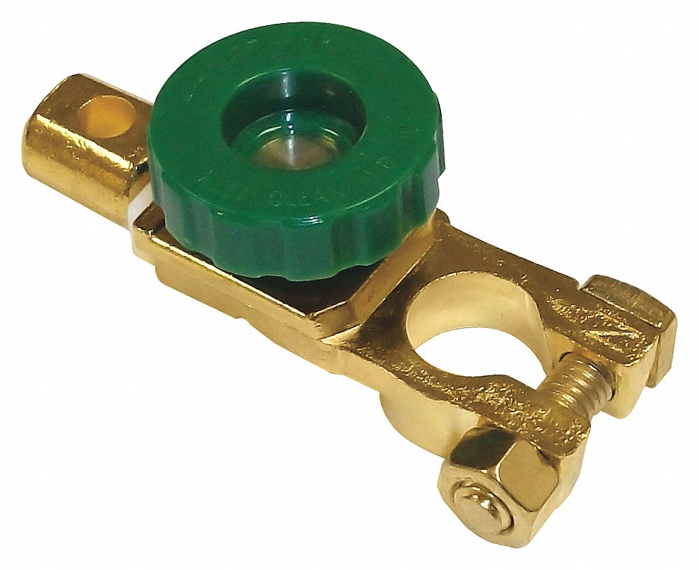TOP POST QUICK DISCONNECT, NEGATIVE, BRASS