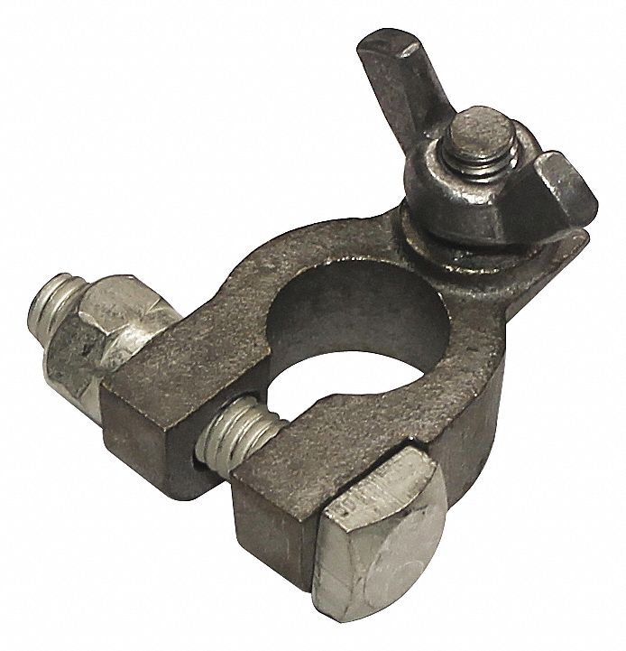BATTERY TERMINAL, NEGATIVE, 3/8 IN, BRASS
