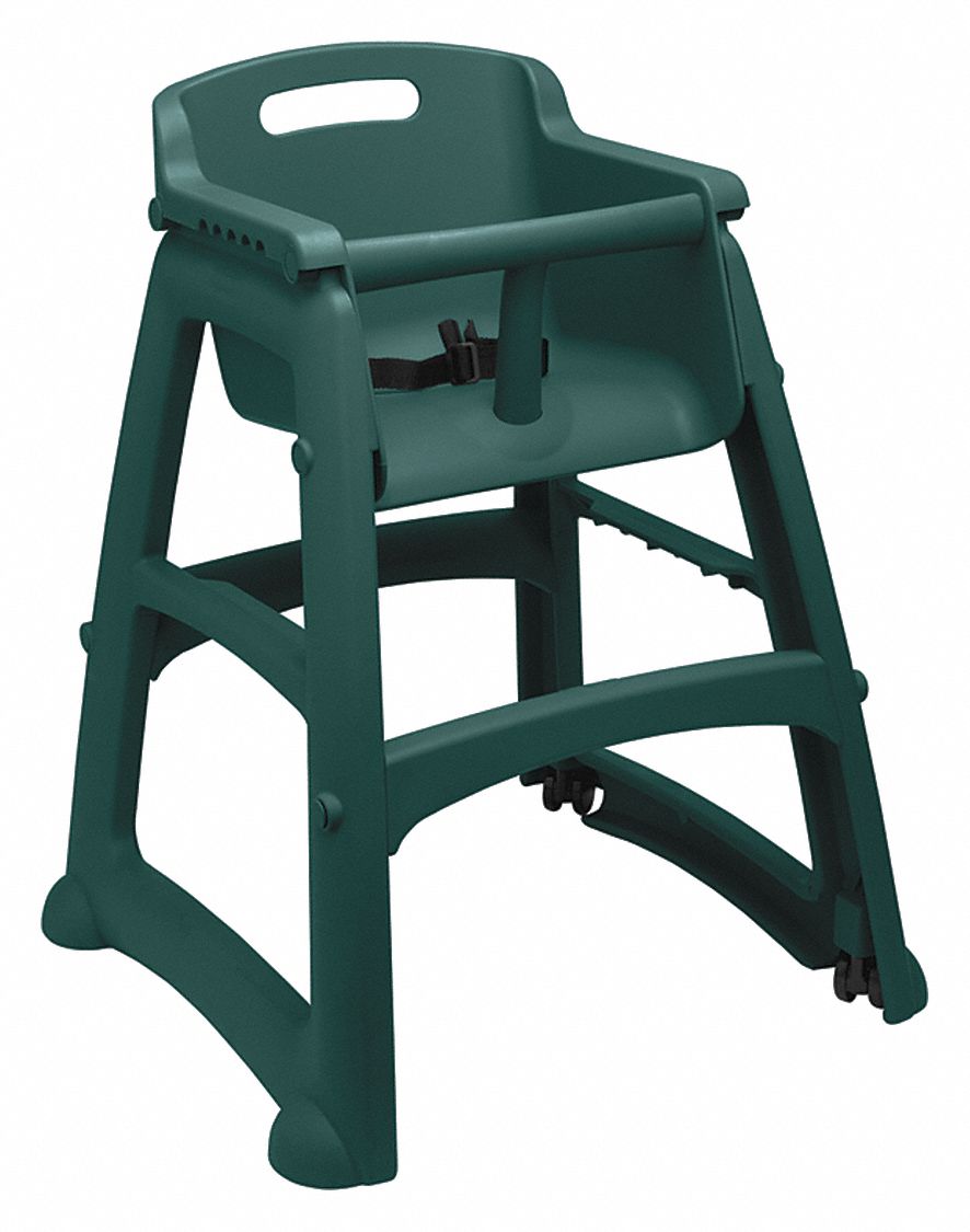 RUBBERMAID COMMERCIAL PRODUCTS Youth High Chair, 23 1/2 in Width (In