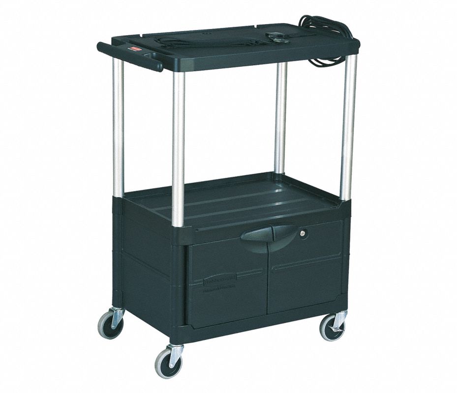 RUBBERMAID COMMERCIAL PRODUCTS Gabinete con Carrito,Monitor 24 pulg