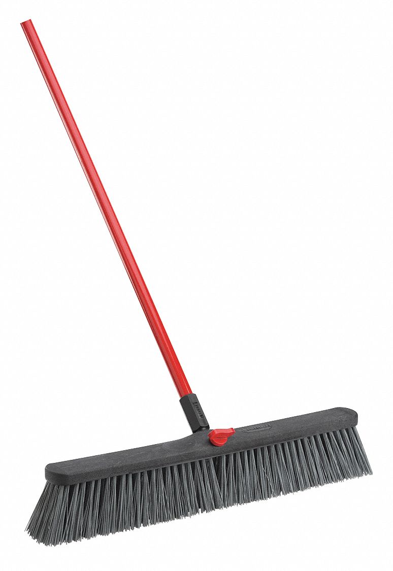 LIBMAN Escoba para Piso Punta Dividida Rígida, PET Reciclado, Tamaño