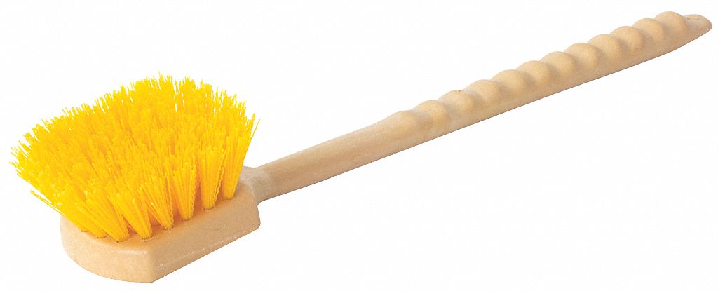BRUSHTECH Escobeta, Polipropileno, 20", No Incluido, Amarillo - 28U818