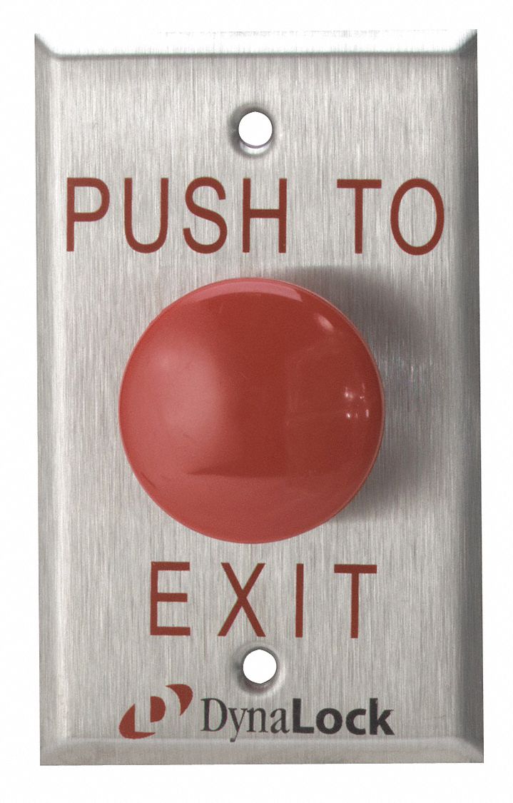 Push to Exit Button, Momentary, 1-15/16" D