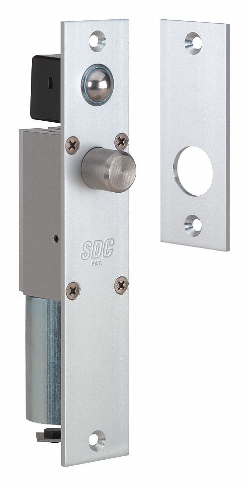 Electric Bolt Lock: Fail Safe, Aluminum, 3/4 in Bolt Head Dia., Stainless Steel