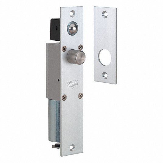 Electric Bolt Lock: Fail Safe, Aluminum, 3/4 in Bolt Head Dia., Stainless Steel