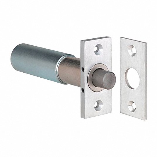 Electric Bolt Lock: Fail Secure, Anodized, 5/8 in Bolt Head Dia., Aluminum, 5 in Lg