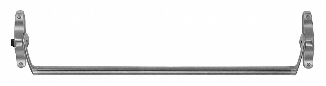 Exit Device: 44 in Max Door Wd, Chrome