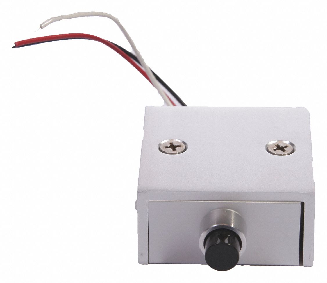 PushButton Station 2inWx2inHx1inD Silver