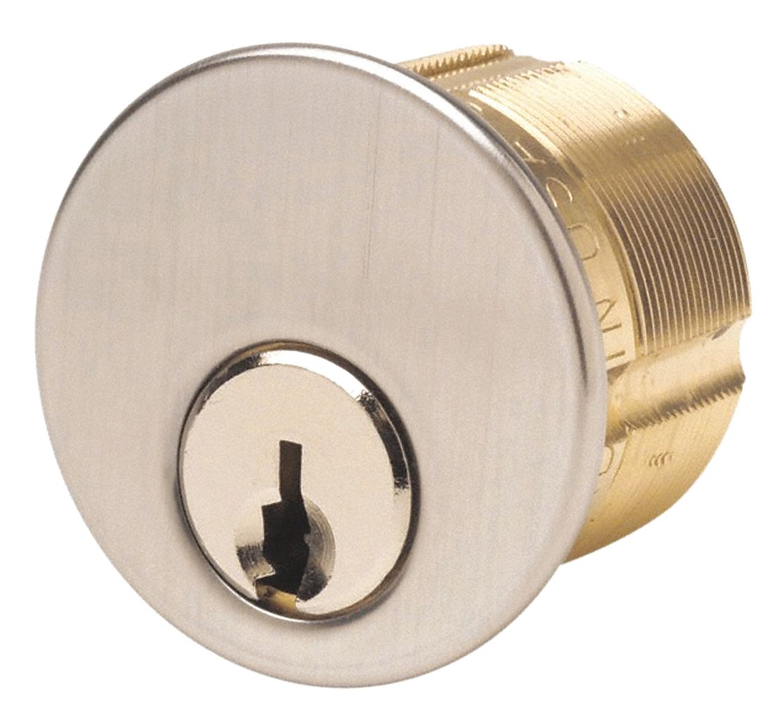 Mortise Cylinder 1-1/8 Inch Satin Chrome