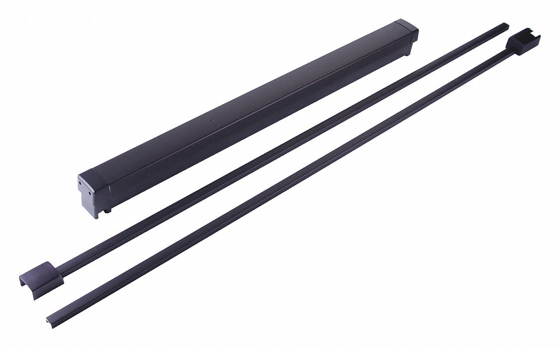 Surface Vertical Rod: 36 in Max Door Wd, Bronze