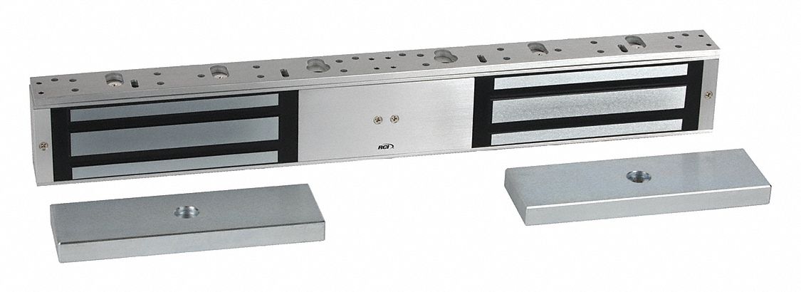 Electromagnetic Lock: 21 1/8 in Lg, 2 7/8 in Wd, 1 5/8 in Ht