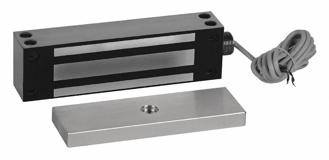 Gate Lock, Electromagnetic, Steel, 12/24VDC