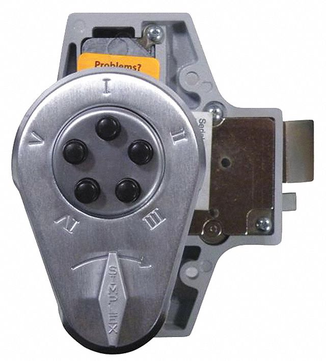 SIMPLEX, Chrome, Mechanical Push Button Lockset - 28XT98|9190000