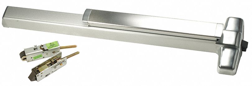 VON DUPRIN, 4 ft Max Door Wd, Chrome, Concealed Vertical Rod - 28XU29 ...