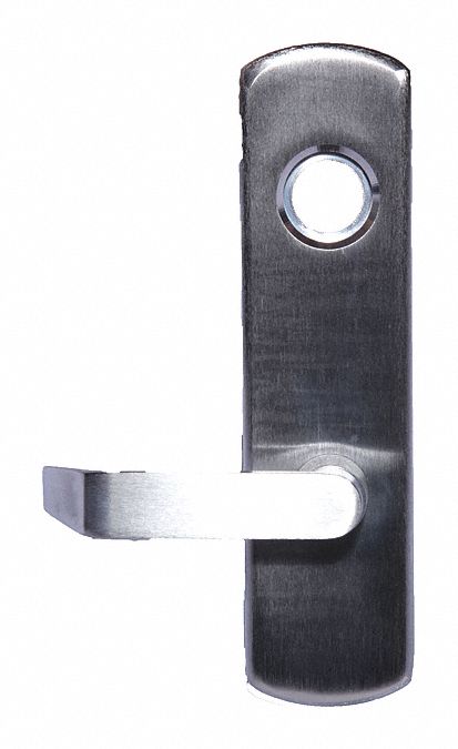 Mechanical Exit Device Trim: 48 in Max Door Wd, Chrome