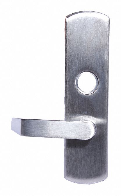 Mechanical Exit Device Trim: 48 in Max Door Wd, Chrome