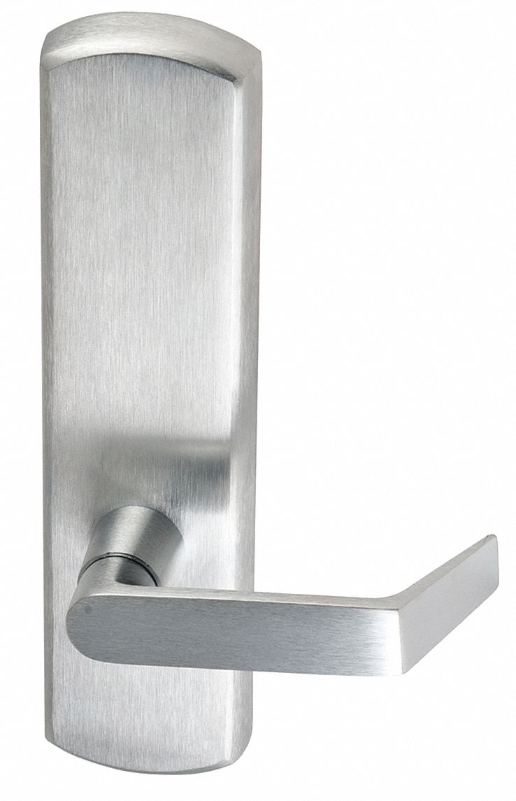 VON DUPRIN, 48 in Max Door Wd, Chrome, Mechanical Exit Device Trim ...