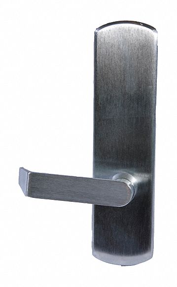Mechanical Exit Device Trim: 48 in Max Door Wd, Chrome
