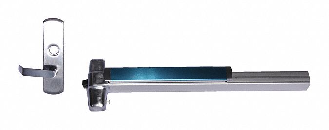 Exit Device: 3 ft Max Door Wd, Chrome