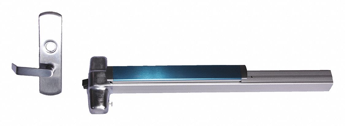 Exit Device: 3 ft Max Door Wd, Chrome