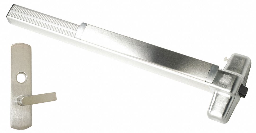 Exit Device: 3 ft Max Door Wd, Aluminum